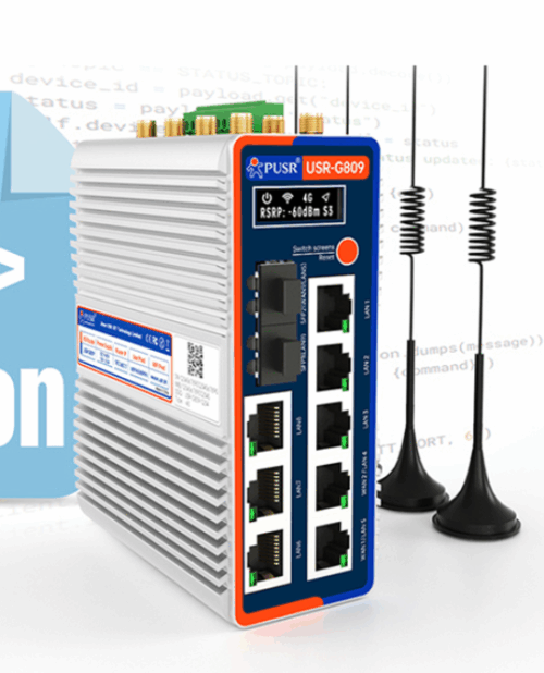 Router + Modem 4G dual Sim + Fibra optica USD-S809s